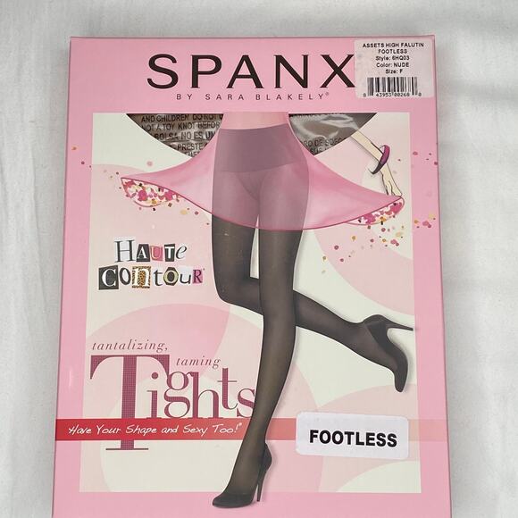Spanx Assets High Falutin Footless Tights F Nude - Picture 1 of 5